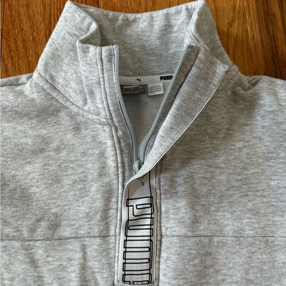 Puma women’s zip front sweatshirt in M color grey - Picture 3 of 5